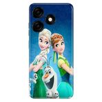 Senada Tecno Spark 10c - Spark 10 4G ile Uyumlu Kılıf Resimli Desenli Silikon ElsaAnnaOlaf