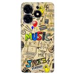 Senada Tecno Spark 20 Pro 5G İle Uyumlu Kılıf Desenli Baskılı Silikon 80'S Music