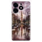 Senada Tecno Spark 20 Pro 5G İle Uyumlu Kılıf Desenli Baskılı Silikon Amsterdam