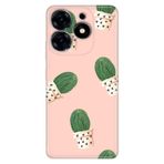 Senada Tecno Spark 20 Pro 5G İle Uyumlu Kılıf Desenli Baskılı Silikon Cactus