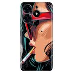 Senada Tecno Spark 20 Pro 5G İle Uyumlu Kılıf Desenli Baskılı Silikon Cool Girl
