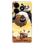 Senada Tecno Spark 20 Pro 5G İle Uyumlu Kılıf Desenli Baskılı Silikon Kungfu Panda