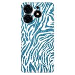 Senada Tecno Spark 20 Pro 5G İle Uyumlu Kılıf Desenli Baskılı Silikon Parıldayan Zebra