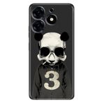 Senada Tecno Spark 20 Pro 5G İle Uyumlu Kılıf Desenli Baskılı Silikon Skull Panda