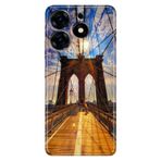 Senada Tecno Spark 20 Pro 5G İle Uyumlu Kılıf Desenli Baskılı Silikon Walking Bridge