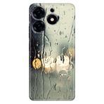 Senada Tecno Spark 20 Pro 5G İle Uyumlu Kılıf Desenli Baskılı Silikon Yağmurlu Bir Akşam