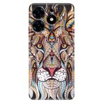 Senada Tecno Spark 20 Pro 5G İle Uyumlu Kılıf Resimli Baskılı Nano Silikon Aslan Mandala