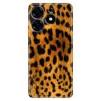 Senada Tecno Spark 20 Pro 5G İle Uyumlu Kılıf Resimli Baskılı Nano Silikon Leopar Kürk