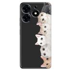 Senada Tecno Spark 20 Pro 5G İle Uyumlu Kılıf Resimli Baskılı Nano Silikon Pisi Pisi Kedi