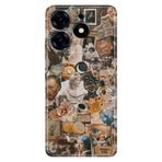 Senada Tecno Spark 20 Pro 5G İle Uyumlu Kılıf Resimli Baskılı Nano Silikon Vangogh6604