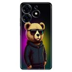 Senada Tecno Spark 20 Pro 5G ile Uyumlu Kılıf Resimli Desenli Silikon Cool Teddy