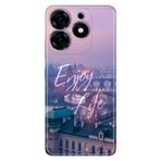 Senada Tecno Spark 20 Pro 5G ile Uyumlu Kılıf Resimli Desenli Silikon Enjoy Life