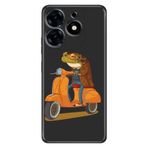 Senada Tecno Spark 20 Pro 5G ile Uyumlu Kılıf Resimli Desenli Silikon Gezgin Kurbağa