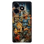 Senada Tecno Spark 20 Pro 5G ile Uyumlu Kılıf Resimli Desenli Silikon Köy