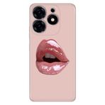 Senada Tecno Spark 20 Pro 5G ile Uyumlu Kılıf Resimli Desenli Silikon Lipstick
