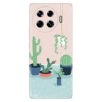 Senada Tecno Spark 20 Pro Plus 6.78İnc İle Uyumlu Kılıf Art Silikon Baskılı Tpu Cactus Co