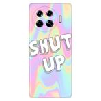 Senada Tecno Spark 20 Pro Plus 6.78İnc İle Uyumlu Kılıf Art Silikon Baskılı Tpu Shut Up