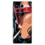 Senada Tecno Spark 20 Pro Plus 6.78İnc İle Uyumlu Kılıf Dekoratif Silikon Baskılı Kapak Cool Girl