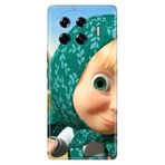 Senada Tecno Spark 20 Pro Plus 6.78İnc İle Uyumlu Kılıf Dekoratif Silikon Baskılı Kapak Türban