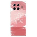 Senada Tecno Spark 20 Pro Plus 6.78İnc İle Uyumlu Kılıf Dekoratif Silikon Baskılı Kapak You Are Strong