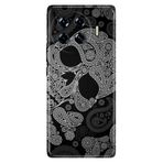 Senada Tecno Spark 20 Pro Plus 6.78İnc İle Uyumlu Kılıf Desenli Silikon Baskılı Kapak Skuller