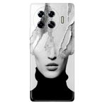 Senada Tecno Spark 20 Pro Plus 6.78İnc İle Uyumlu Kılıf Renkli Silikon Baskılı Tpu Art Girl