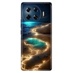 Senada Tecno Spark 20 Pro Plus+ ile Uyumlu Kılıf Retro Art Desenli Esnek Silikon Golden Beach