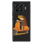 Senada Tecno Spark 20 Pro Plus+ ile Uyumlu Kılıf Retro Trendy Silikon Baskılı Gezgin Kurbağa