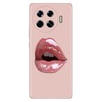 Senada Tecno Spark 20 Pro Plus+ ile Uyumlu Kılıf Tema Art Desenli Baskılı Silikon Lipstick