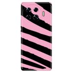 Senada Tecno Spark 20 Pro Plus+ ile Uyumlu Kılıf Tema Art Desenli Baskılı Silikon Pembe Siyah