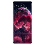 Senada Tecno Spark 20 Pro Plus+ ile Uyumlu Kılıf Tema Art Desenli Baskılı Silikon Red World