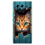 Senada Tecno Spark 20 Pro Plus+ ile Uyumlu Kılıf Trendy Silikon Baskılı Cat