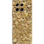 Senada Tecno Spark 20 Pro Plus+ Kılıf Desenli Baskılı Tpu Rubber Kapak Gold Yaprak - 001-Renkli