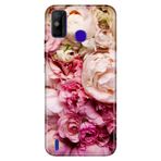 Senada Tecno Spark 6 Go İle Uyumlu Kılıf 0.4Mm Lazer Kesim Silikon Kapak Kuru Çiçek