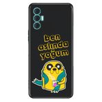 Senada Tecno Spark 8 Pro ile Uyumlu Kılıf Desenli Baskılı Silikon Ben Aslında Yoğum