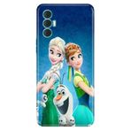 Senada Tecno Spark 8 Pro ile Uyumlu Kılıf Resimli Desenli Silikon ElsaAnnaOlaf