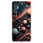 Senada Tecno Spark 8 Pro ile Uyumlu Kılıf Resimli Desenli Silikon Gezegen