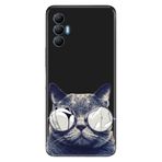 Senada Tecno Spark 8 Pro İle Uyumlu Kılıf Silikon Desenli Tam Koruma Resimli Kapak Cix Kedi
