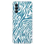 Senada Tecno Spark 8 Pro İle Uyumlu Kılıf Silikon Desenli Tam Koruma Resimli Kapak Parıldayan Zebra