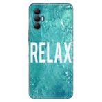 Senada Tecno Spark 8 Pro İle Uyumlu Kılıf Silikon Desenli Tam Koruma Resimli Kapak Relax Mermer
