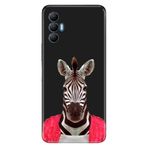 Senada Tecno Spark 8 Pro İle Uyumlu Kılıf Silikon Desenli Tam Koruma Resimli Kapak Şirin Zebra
