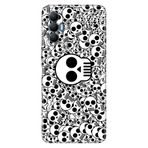 Senada Tecno Spark 8 Pro İle Uyumlu Kılıf Silikon Desenli Tam Koruma Resimli Kapak Skull White