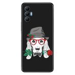 Senada Tecno Spark 8 Pro İle Uyumlu Kılıf Silikon Renkli Desenli Resimli - Aşk Köpeği