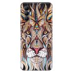 Senada Tecno Spark 8 Pro İle Uyumlu Kılıf Silikon Renkli Desenli Resimli - Aslan Mandala