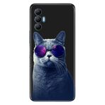 Senada Tecno Spark 8 Pro İle Uyumlu Kılıf Silikon Renkli Desenli Resimli - Hii Cat