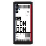 Senada Tecno Spark 8 Pro İle Uyumlu Kılıf Silikon Renkli Desenli Resimli - Londra Uçak Bileti