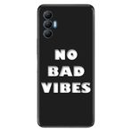 Senada Tecno Spark 8 Pro İle Uyumlu Kılıf Silikon Renkli Desenli Resimli - No Bad Vibes