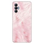 Senada Tecno Spark 8 Pro İle Uyumlu Kılıf Silikon Renkli Desenli Resimli - Pembe Tüy