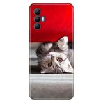 Senada Tecno Spark 8 Pro İle Uyumlu Kılıf Silikon Renkli Desenli Resimli - Saklambaç Kedi