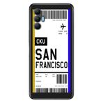 Senada Tecno Spark 8 Pro İle Uyumlu Kılıf Silikon Renkli Desenli Resimli - San Francisco Uçak Bileti